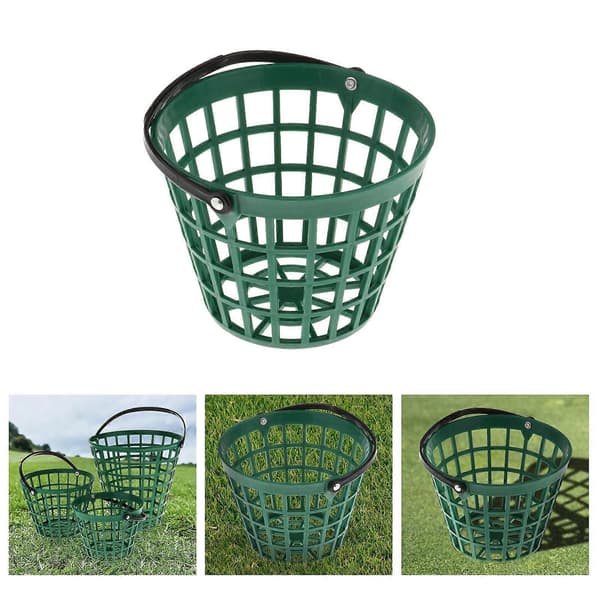 2 delar bollkorg golf range hink förvaringsorganisatör rymmer 25 bollar