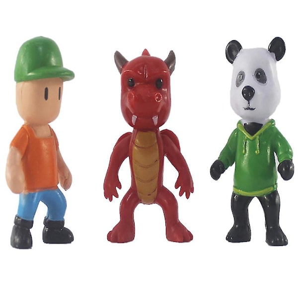 16 st Stumble Guys Actionfigur Set Pojkar Flickor Barn Spel Fans Gåvor Leksaker Minifigurer