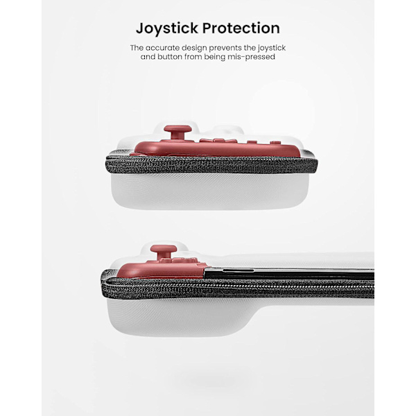 Tomtoc Bæretaske til Hori Nintendo Switch Split Pad Compact, Hård Skal Beskyttende Rejsetaske med 10 Spilpatroner, Split Pad Fit Controllers C