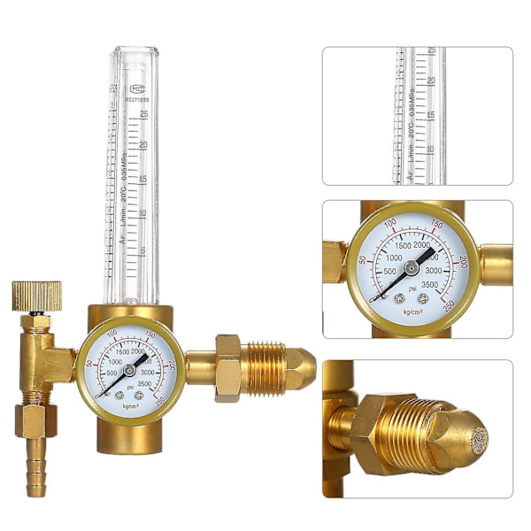 Flowmeter Argon Kuldioxid Cofairy Mig Tig Flow Meter Kontrolventil Gasregulator