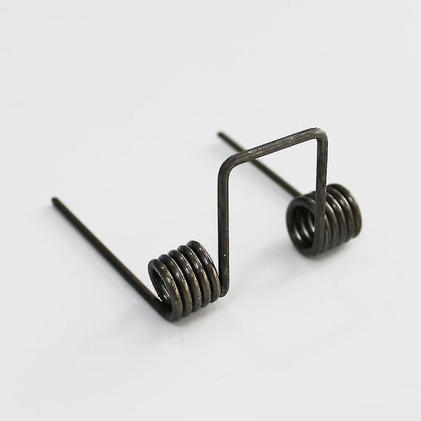 Dubbel torsionfjäder, tråddiameter 2,5 mm yttre diameter 15,5 mm fotlängd 65 mm 5 varv