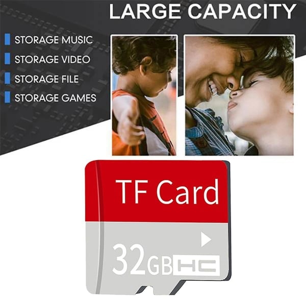 3x TF-kort 32gb 12m-80m TF-minneskort för kamera Sport DV körinspelare Högtalare TF-minneskort