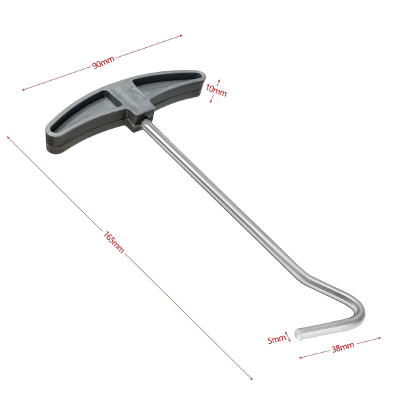2023 - 2-pack Tältpinneutdragare Markpinneutdragare Markpinnekrok Peg Puller Hook Puller För Enkel Pinnborttagning