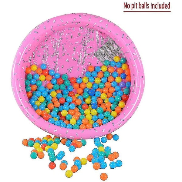 Paddling Pool, Kiddie Pool, Uppblåsbar Pool, Vattenpool På Sommaren, Pit Bollspool Av 115cm( Färg : Rosa )