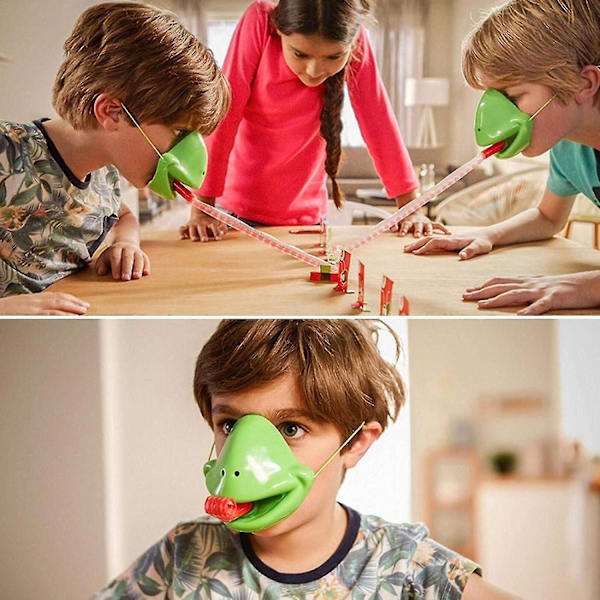 Greedy Chameleon Multiplayer Brädspel - Tungutkastningskort, Exotisk Skrivbordsleksak