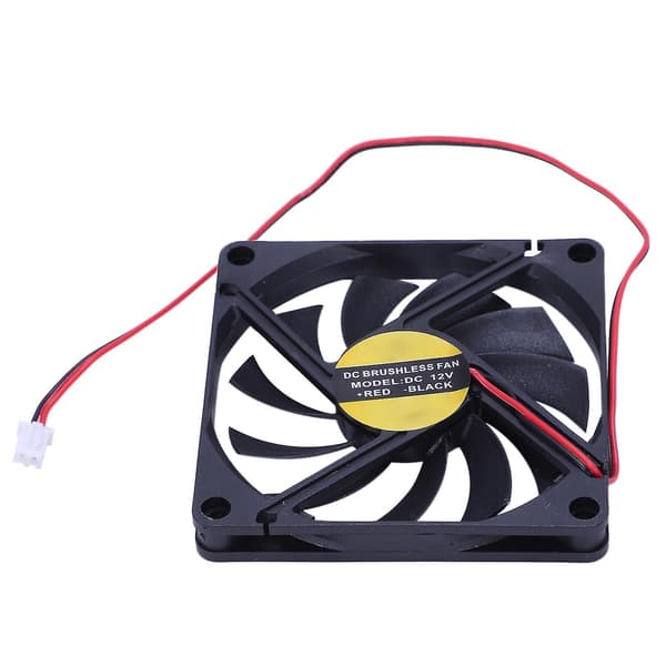 80mm 2-pinners kontakt vifte for datamaskin CPU kjøleradiator