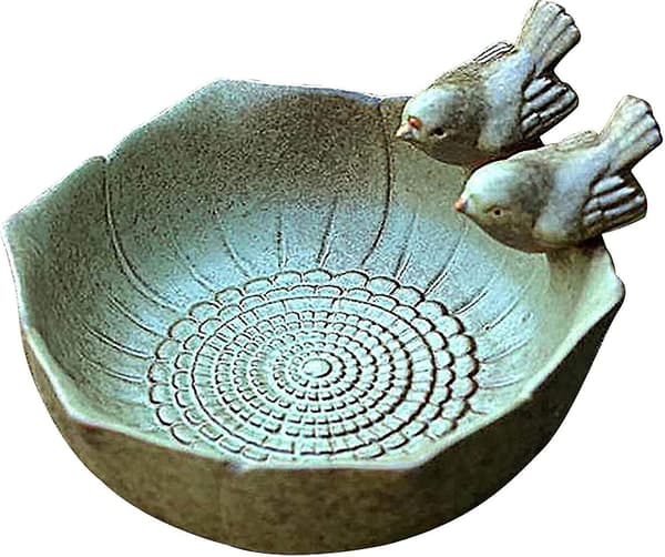 2023 - Keramiikkainen Pöllösyöttölaite, 15*15*7.5cm