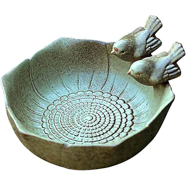 2023 - Keramik Robin Foderbræt, 15*15*7.5cm