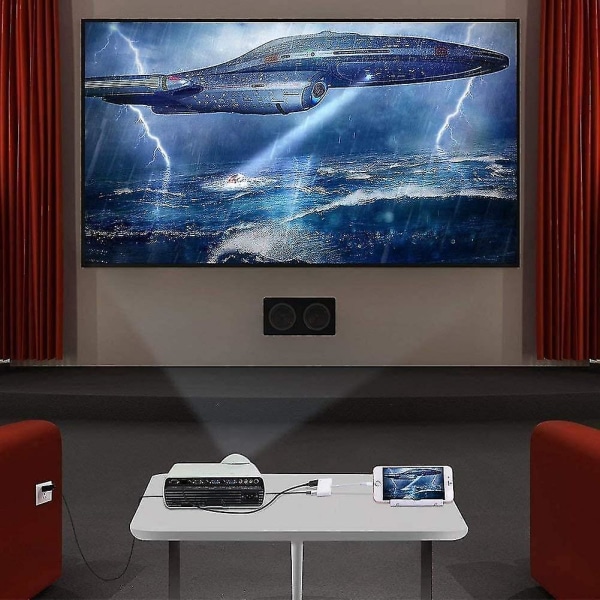 Digital AV HDMI-adapter, Apple Mfi-certifierad iPhone Lightning till HDMI-kontakt kompatibel