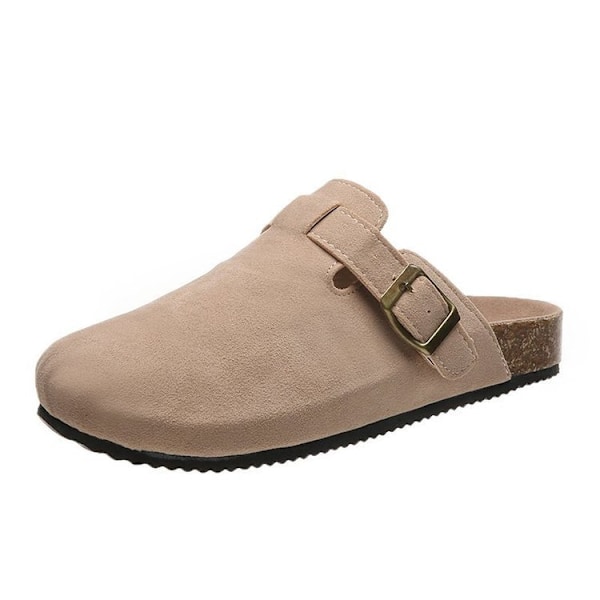 Hana Herre Dame Kork Tøfler Casual Gladiator Strand Flip Flops Forår Sommer Flade Sko Plus Størrelse 1 Stykker Khaki 41