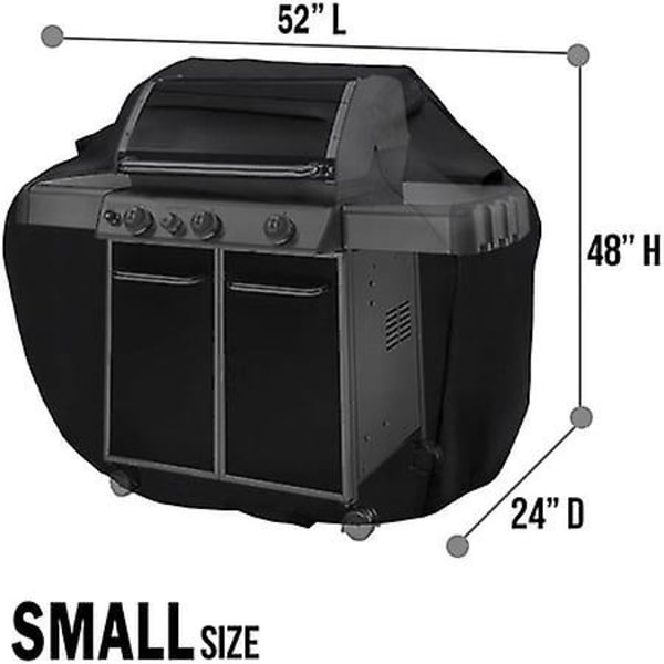 Vattentätt BBQ-skydd - Tjockt grillskydd Grilltillbehör Vindtätt BBQ-skydd för grill (52 tum, grå)