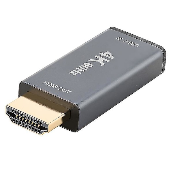 Usb3.1typec hun til Hdmi han Hd-adapter 4k@60hz Usb C hun til Hdmi-adapter