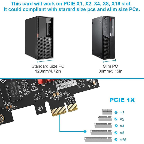 Dual-port Pcie Gigabit netværkskort 1000m Pci Ethernet Adapter med 82576 to porte Lan Nic-kort