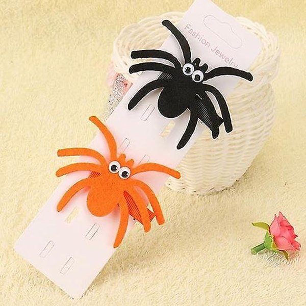 Halloween Spider Hårklemmer Baby Børn Hårtilbehør 2 Pak