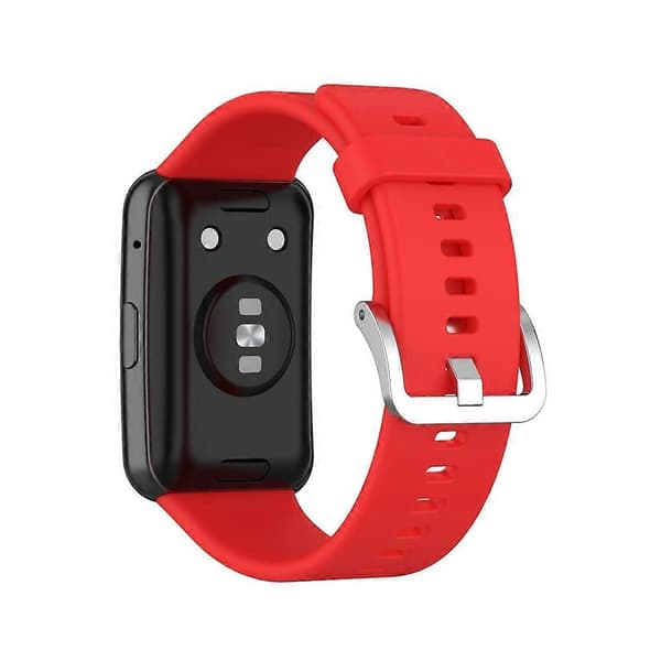 Blød silikone urrem til Huawei Watch Fit - Rød Red