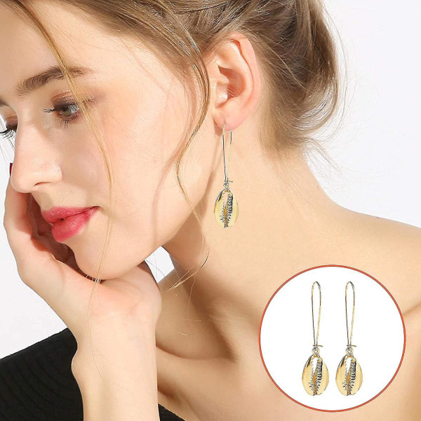 Diy Retro Örhängen Hantverk Set, Olika Örhängen Leder, Pärlor, Hänge Material Tillbehör, Snäckor Set--