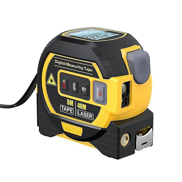 3 in 1 Laser-etäisyysmittari 40m Laser-mittanauha 40m Lcd-näyttö Etäisyysmittari Mittauslaite(y