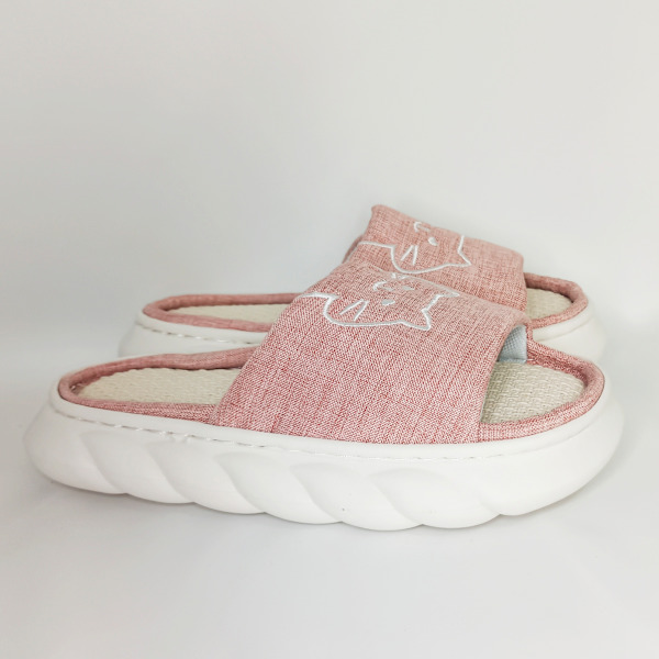 Damtofflor i blått med kattmotiv - bekväma och halkfria Rosado 36