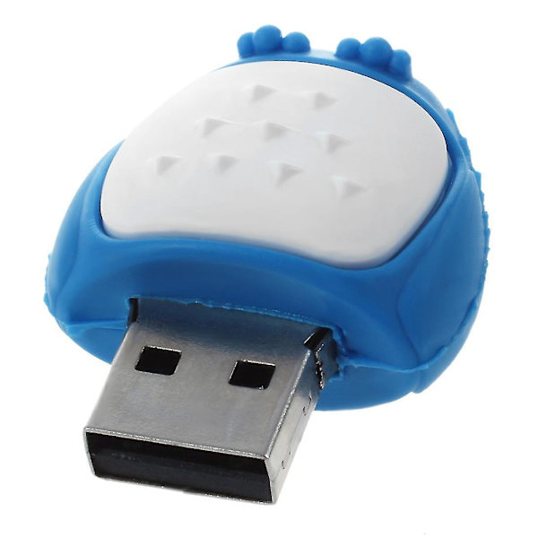 64 GB USB 2.0 minnespinne Flash-penna nyckel uggla form blå