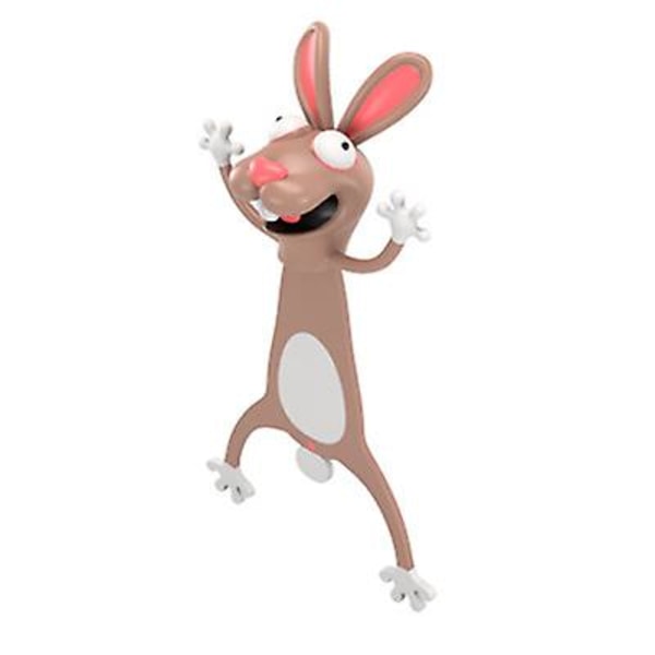 Stereo Kawaii -sarjakuvamerkki 3d Eläin Wacky -kirjanmerkit Wacky -kirjanmerkki