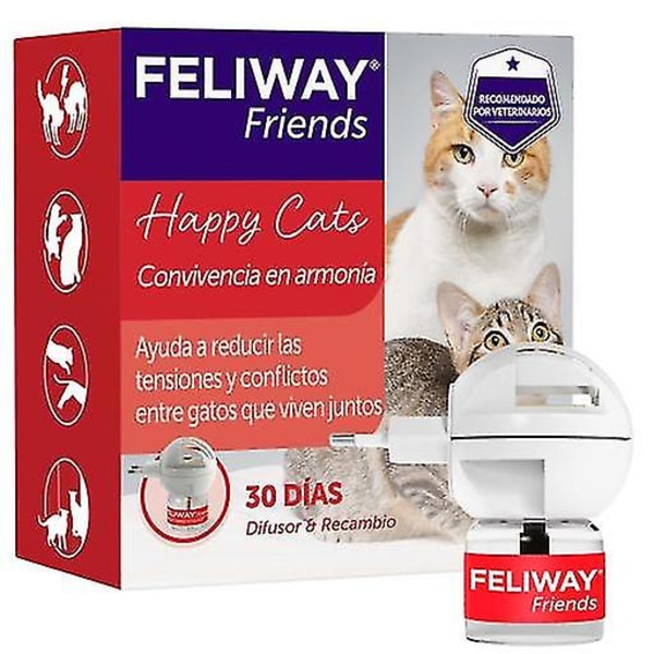 Feliway Friends Diffuser + Refill (katter, träningshjälpmedel, anti-stress)