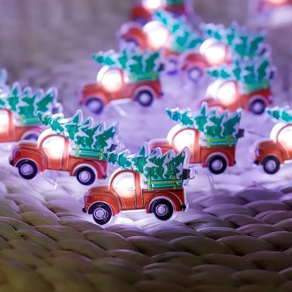 LED Fairy String Lights med fjernbetjening, Truck LED String Lights Fairy Lights til haven Hjem Fest Bryllups Festival dekorationer