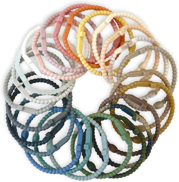Jesus armbånd - Kors silikone armbånd Landscape (25 Pack) Large