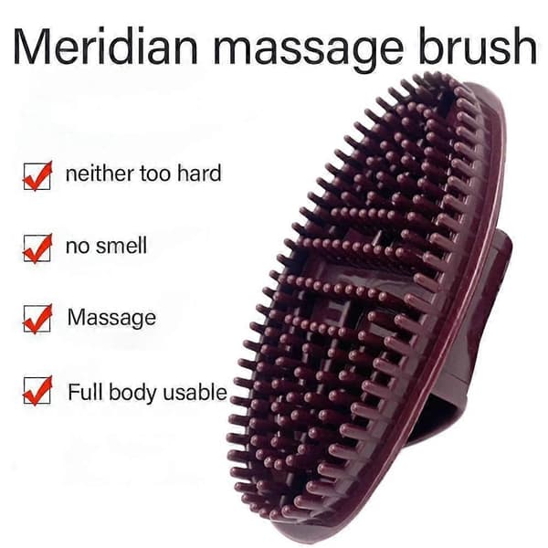 Meridian Brush Massagebørste hjælper med at lindre muskeltræthed* brown