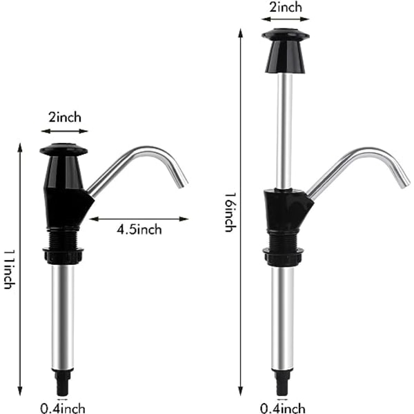 Vannflaskepumpe, manuell trykk drikkefontenepumpe tilhenger bobil erstatning campingvogn vaskedispenser (svart)