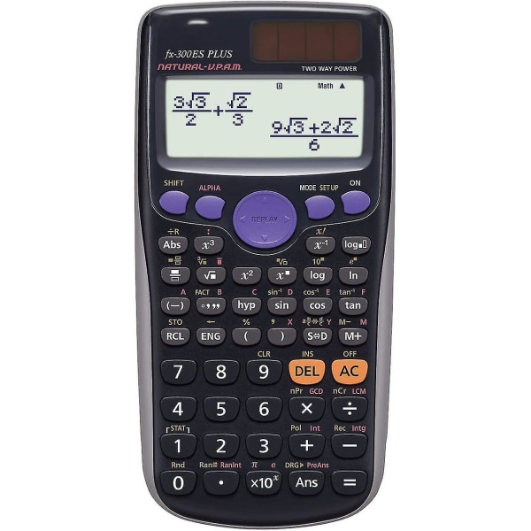 Fx-82es Plus Videnskabelig Lommeregner, Sort