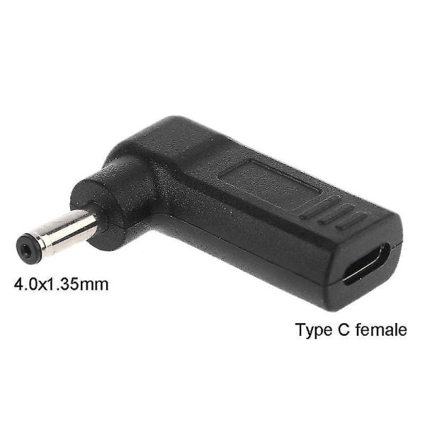 DC-strømadapter USB Type C Hunn Til 4,0x1,35 mm Han Plug Jack-kontakt Omformer for A-sus Zenbook Ux21a Ux31a Ux32a