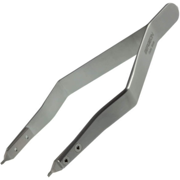 Bergeon 7825 Metal Band Clasp Tang, Fjederstang Korn Tang i Rustfrit Stål Ergonomisk Urmager Værktøj, Sølv