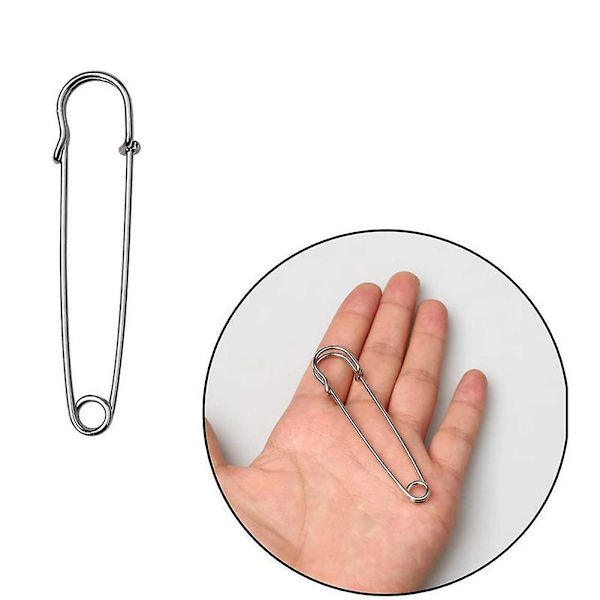 Stor Tjock Cardigan DIY-Kjol Fastklädda Kläder Silvertröja Brosch Säkerhetsnålar