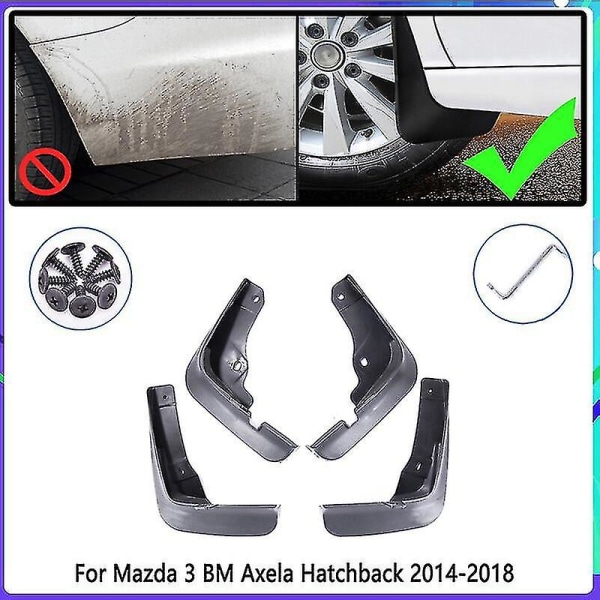 Auton lokasuojat Mazda 3 Bm Axela Hatchback 2014~2018 2015 2016 2017 Lokasuojat Roiskeet Loksuojat Autotarvikkeet