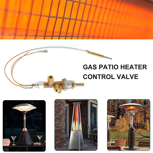 Gas Patio Varmeapparat Kontrolventil Termoelement Sensor Dump Switch Knap Propan Bålplads Kontrol Sikkerhed