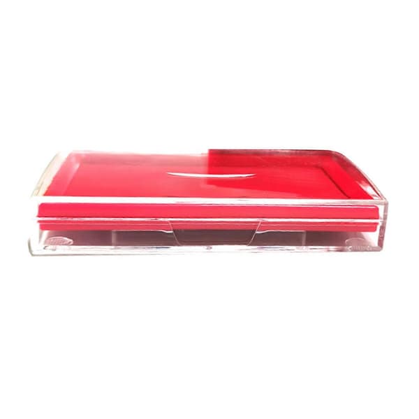 Tumavtryck bläckdyna snabbtorkande bläckdyna, fingeravtrycksbläckdynor fingerbläckdyna röd fingeravtrycksbläckdyna stämpelbläckdyna Rectangular ink pad