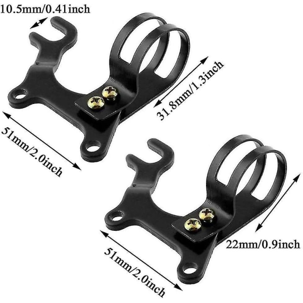 Cykel skivebremseadapter, skivebremsebeslag, skivebremseadapter (2 stk., sort)