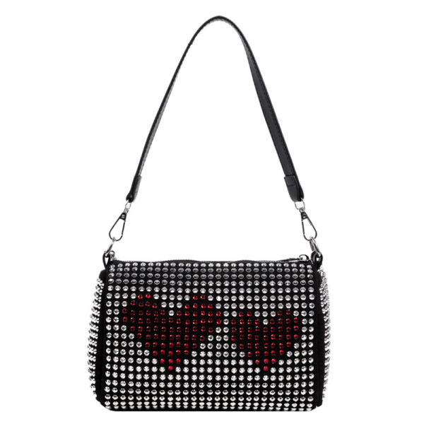 Krystall Crossbody-vesker for kvinner Rhinestone Aftenveske for kvinner Rhinestone-vesker med kjede Bryllup for Prom Party