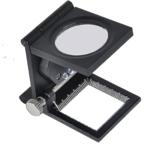 10x Förstoringsglas Vikbar Förstoringstråd Counter Linen Tester Universal Portable