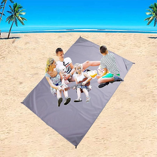 Lettvannsbestandig gulvmatte Mini sammenleggbar strandmatte Utendørs camping Fuktsikker matte-for camping, reise,