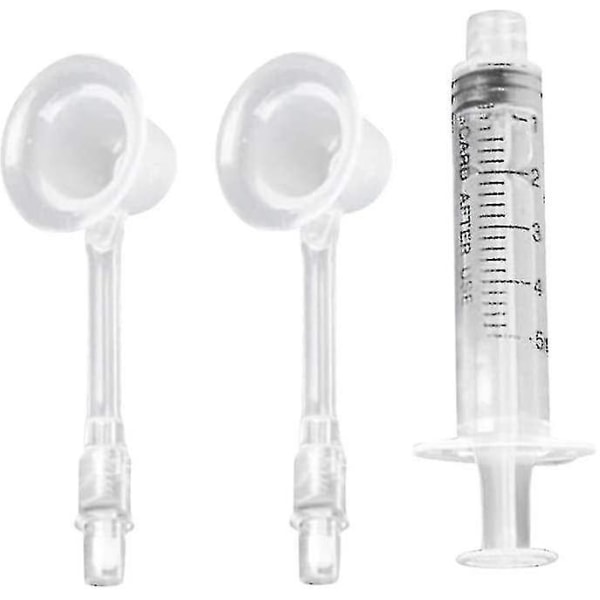2 st Nippel Aspirator Korrigering Matning Sugning För Platt Invändig Retraktion