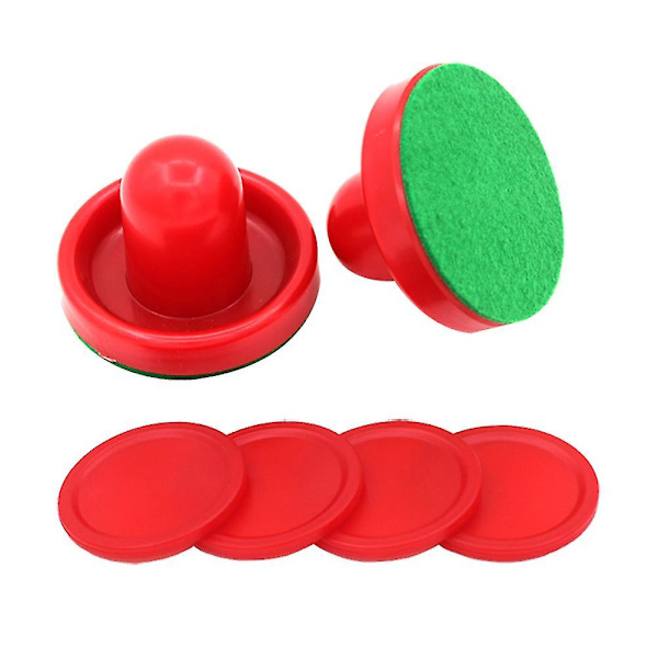 8 st 96 mm Air Hockey Pushers Pucks Ersättning För Spelbord Målvakter Header Kit Air Hockey Utrustning Tillbehör (röd)