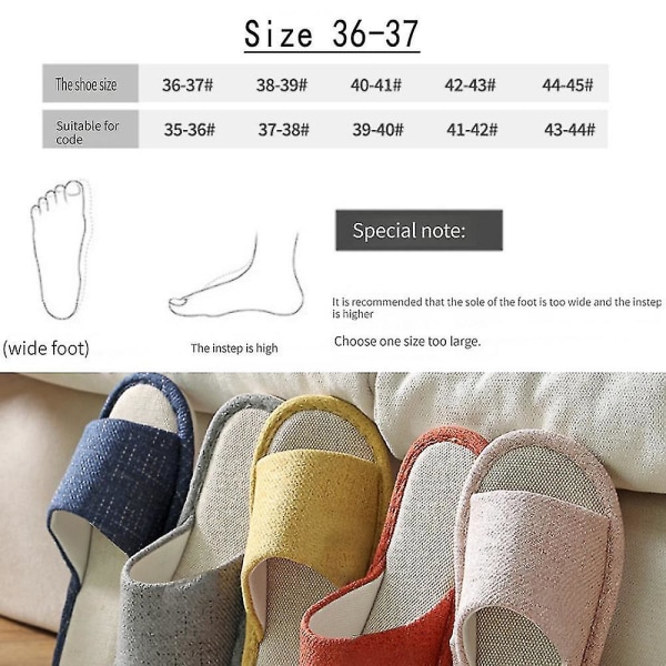 Tå-Slipper med Memory Foam, Bløde Indendørs Slipper til Komfort