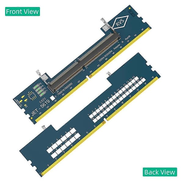 Bærbar SO DDR4 RAM til stasjonær DDR4-adapterkort Minnetester SO DIMM 4 til DDR4-omformer