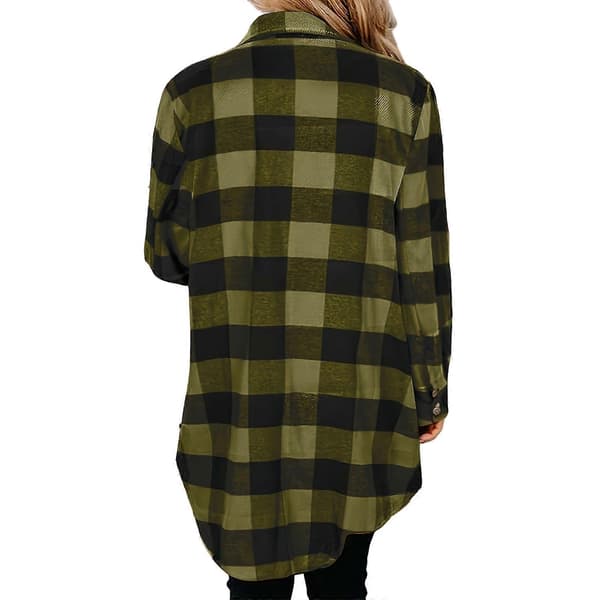 Dameknapper ned skjorter Oversized lette bluser Løse afslappede toppe Efterår Trendy frakker Grøn S Green S