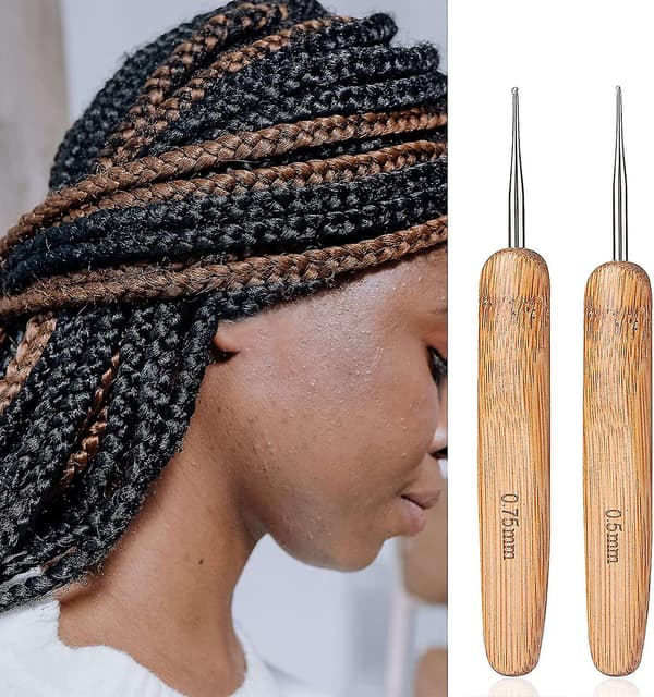 9 stk. Dreadlocks Hæklenål Værktøj, Latch Hook Dread Hæklenåle Til Hår Låsning Væve, Interlocking Værktøj Til Locs