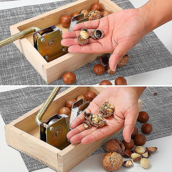 Valnøtt og Macadamia Nøtteknekker - Nøtteknekker Artifact Fruktåpner Klips