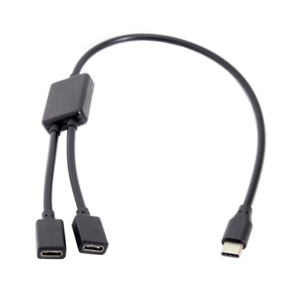 USB C Hane Till Dual USB C Hona Splitter Hub Convter Adapter Kabelkontakt För USB C Pd Laddare Powerbanks Bärbar dator