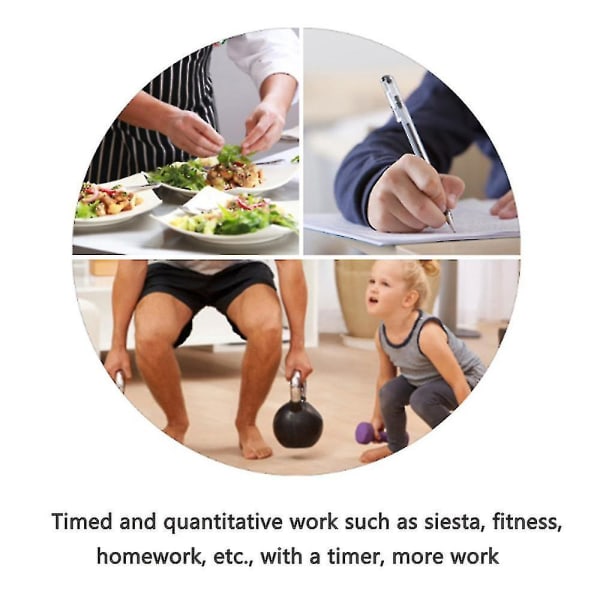 Køkken Lille Kvadratisk Timer 60 Minutters Timer Påmindelse Mekanisk Timer