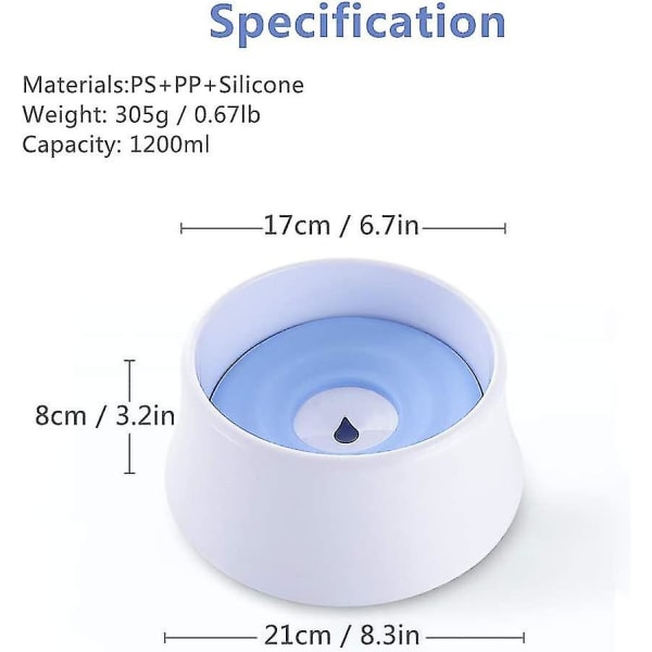 Vandskål til kæledyr, spildsikker hundevandskål, vandskål til hunde og katte, vandskål til kæledyr